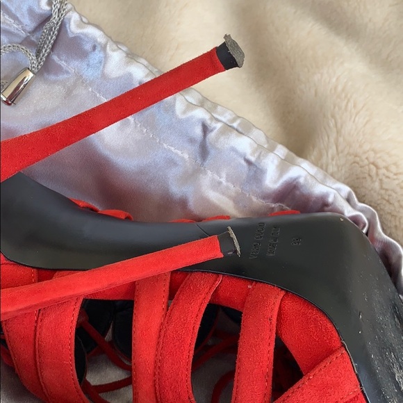 Giuseppe Zanotti Red Suede Heels💋 - Picture 8 of 11